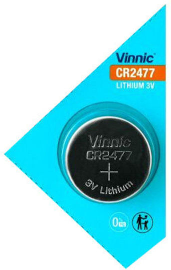 Vinnic Batterie Lithium für Uhren CR2477 3V 1Stück