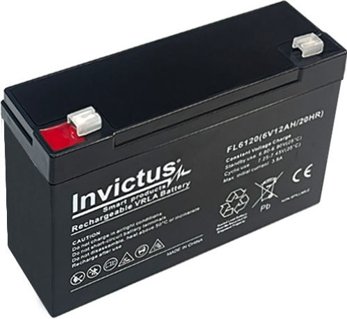 Invictus UPS Battery with Capacity 12Ah and Voltage 6V FL6-12 1pcs