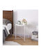 Round White Metal Side Coffee Table W41xL41xH50cm