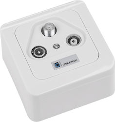 Cabletech Rtv-sat Socket Gni0508 White