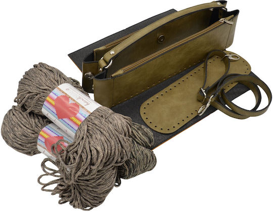 Junie Kit Basis Handgelenk Hand Two Reißverschluss Vintage Khaki 600g Garn Heart Multicolor Dust
