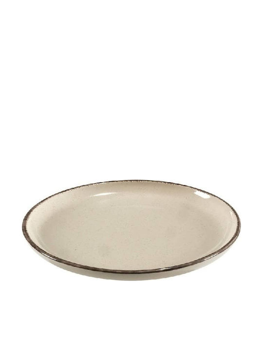 Espiel Cream Πιάτο Γλυκού Κεραμικό Μπεζ με Διάμετρο 22cm