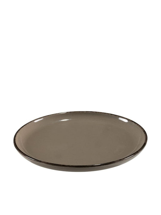 Espiel Tuscany Πιάτο Ρηχό Κεραμικό Καφέ με Διάμετρο 32cm