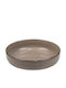 Espiel Nordic Plate Soup Ceramic Brown with Diameter 21cm