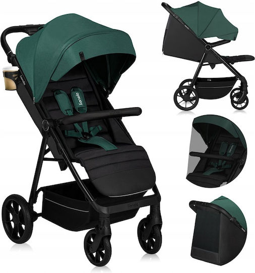 Lionelo Mira Καρότσι Μωρού Kατάλληλο από 6+ Mηνών Green Emerald 10.5kg