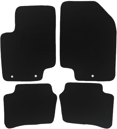 Σετ Μπροστινά και Πίσω Πατάκια 5τμχ για Hyundai i20 2008-2014 Μαύρα