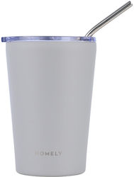 Homely Thermos Mug 400ml Pebble Gray