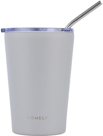 Homely Термос Мъг 400мл Камъченосиво