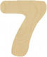 Wooden Numbers 14cm