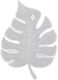 Formen Silikon Untersetzer Blatt Monster 9x18cm