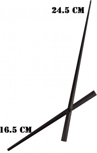 Indicatoare Metalice Pentru Ceasuri Negre 16.5-24.5cm