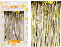 Perdea Petrecere Decorațiune Foil 100x250cm Aurie