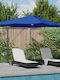 Hängender Rundschreiben Aluminium Gartenschirm Blau F2.5xH2.65m