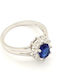 Ring with Zircon made of Silver