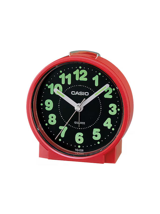 Casio Επιτραπέζιο Ρολόι Κόκκινο TQ-228-4EF