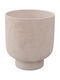 Zen Collection Planter Ceramic White 33.5x33.5x37.5cm.