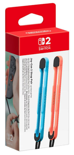 Nintendo Hand/Neck Strap Joy-Con Strap Pair για Switch 2 Blue/Light Red