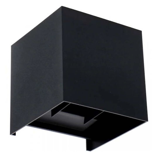 123led Επιτοίχιο Εξωτερικό Φωτιστικό LED IP54 5.5W με Θερμό Λευκό Φως Διπλής Δέσμης