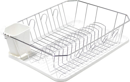 Galifas White Metallic Sink Strainer 45x35x12.5cm