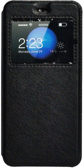 Spacer Book Type Magnetic S-view Case Huawei P10 Black