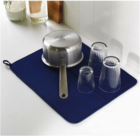 Blue Dish Drying Surface 38x50cm