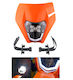 Motorrad Schutzkleidung Led Scheinwerfer Orange Klein Groß Skala Enduro Trail Straßenkämpfer