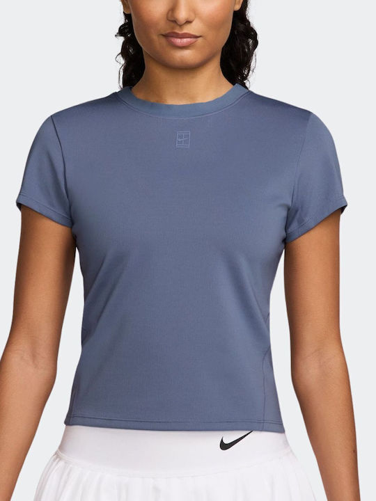 Nike Nikecourt Advantage HQ2994-499 Women's Blue Blouse
