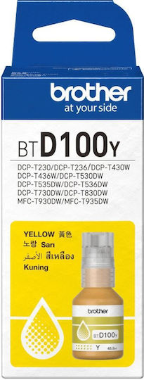 Brother BTD100Y Γνήσιο Μελάνι Εκτυπωτή InkJet Κίτρινο (BT-D100Y)