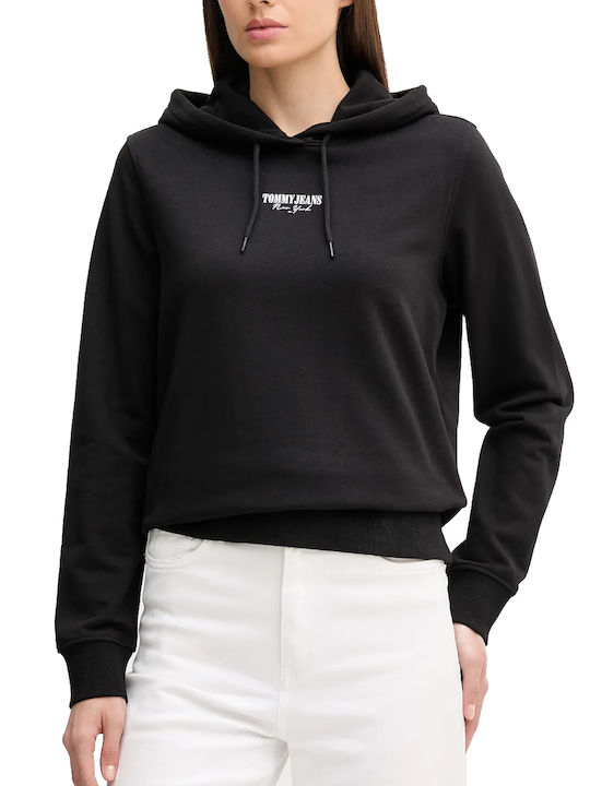 Essential Women's Sweatshirt Hooded Black