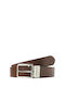 Men's Belt Double Sided Brown Stone