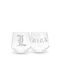 Abysse Set of Glasses Water made of Glass 2pcs