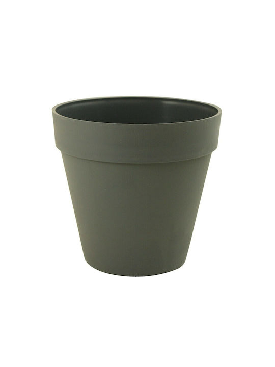 Sic Plast Deco Γλάστρα Ανθρακί 10x10x9.5εκ.