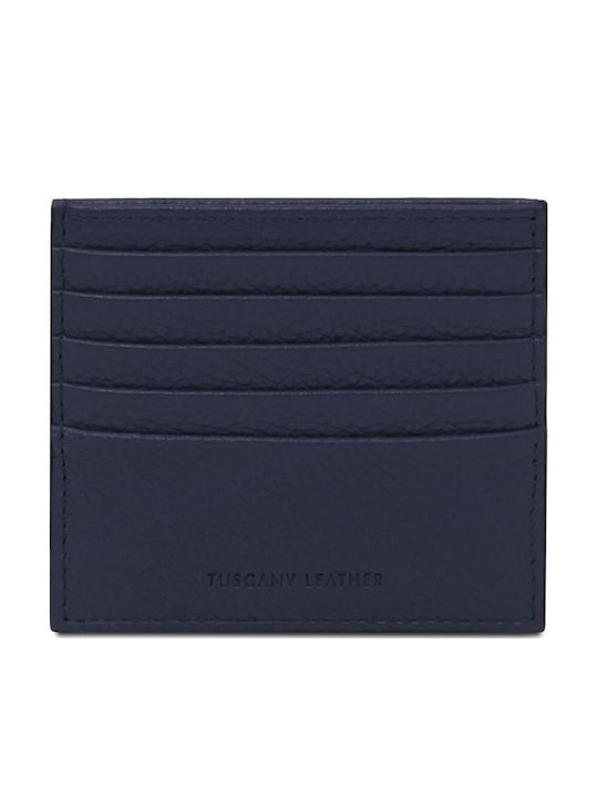 Tuscany Leather Ανδρικό Πορτοφόλι Καρτών Dark Blue
