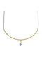 Loisir Black Women's Gold Plated Cross with Chain