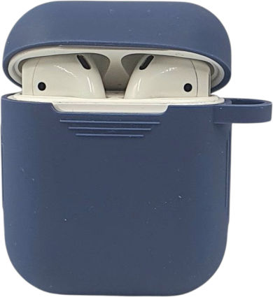 Naxius Case Case Silicone in Blue color for Apple AirPods 1 / AirPods 2