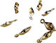 Goldene Bootchen Set 8 Stück 1,5 cm