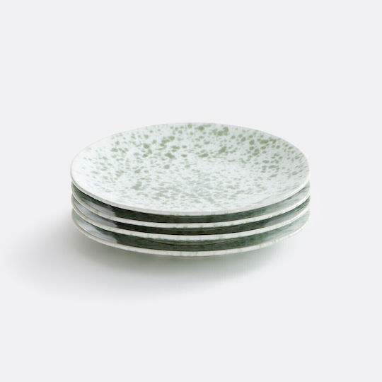 La Redoute Interieurs Teller Wüste Keramik Grün mit Durchmesser 22cm 4Stück
