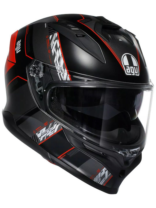 AGV K7 MPLK Kyber Matt Black/Red Motorcycle Hel...
