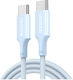 Ugreen Cablu USB 2.0 USB-C Masculin - USB-C 60W PD Albastru 1m 340577