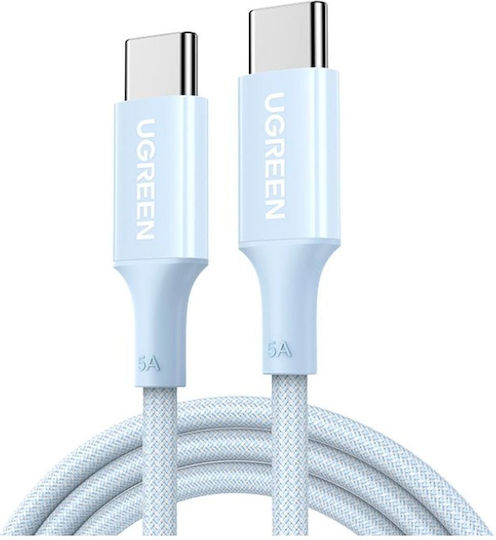 Ugreen Cablu USB 2.0 USB-C Masculin - USB-C 100W PD Albastru 1m 65253