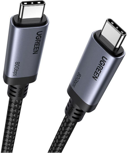 Ugreen USB 4 Video Cable USB-C male - USB-C 240W PD Μαύρο 1m 65383
