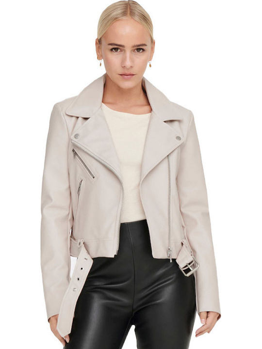 Only Damen Bikerjacke White