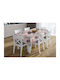 Dimcol Tablecloth Stain Resistant Circles 469 Coral 140x180cm