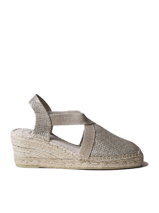 Women's Platform Espadrilles Gold