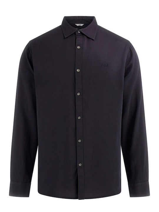 Guess Sunset Catifea Cămașă Black