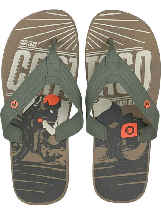 Cartago Dakar Ανδρικά Flip Flops Καφέ