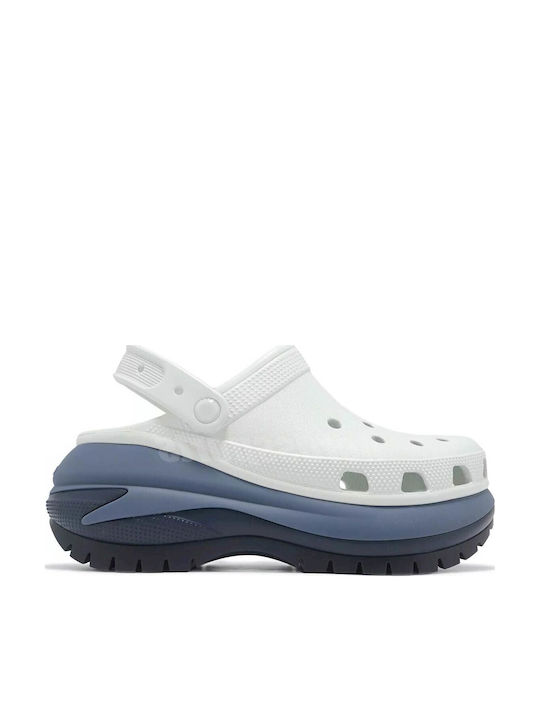 Crocs Crush Femei Saboti Albe