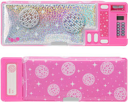Yolo Magnetic Pencil Case with Calculator Fuchsia