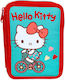 Gim Hello Kitty Sweetheart Pencil Case with 2 Compartments Light Blue