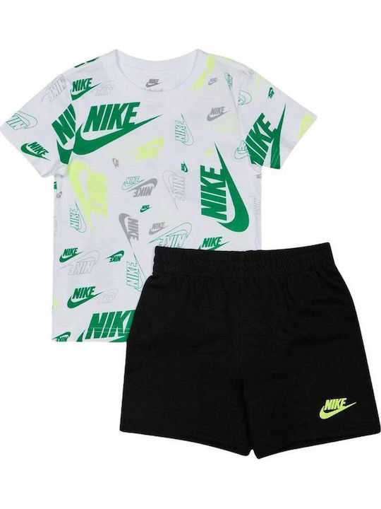 Nike Set Sommer 2Stück Black / White Aop Aop